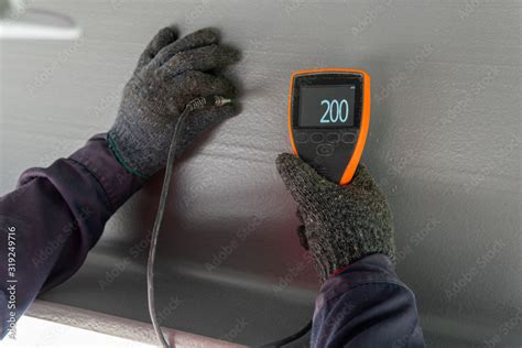 measuring paint thickness on steel|device for measuring paint thickness.